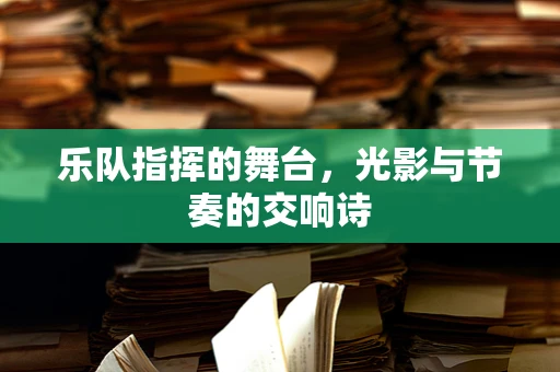 乐队指挥的舞台，光影与节奏的交响诗