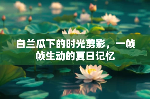 白兰瓜下的时光剪影，一帧帧生动的夏日记忆