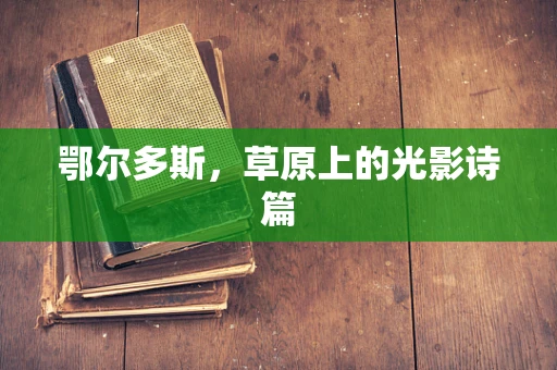 鄂尔多斯，草原上的光影诗篇