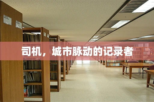司机，城市脉动的记录者