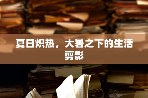 夏日炽热，大暑之下的生活剪影