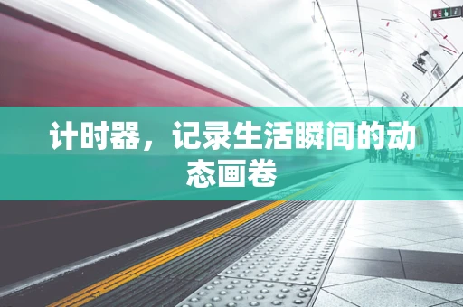 计时器，记录生活瞬间的动态画卷