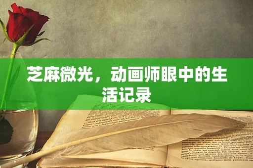 芝麻微光，动画师眼中的生活记录