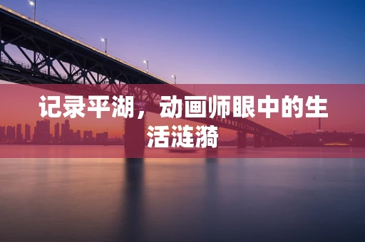 记录平湖，动画师眼中的生活涟漪