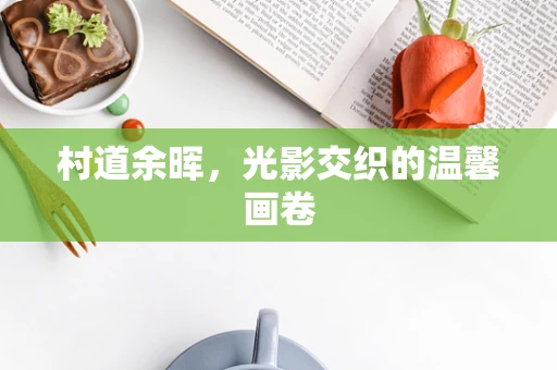 村道余晖，光影交织的温馨画卷