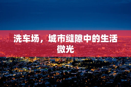洗车场，城市缝隙中的生活微光