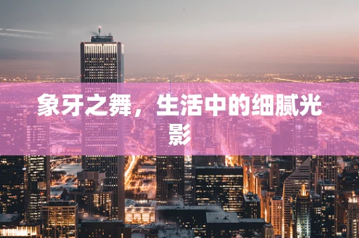 象牙之舞，生活中的细腻光影