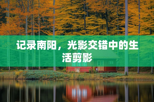 记录南阳，光影交错中的生活剪影