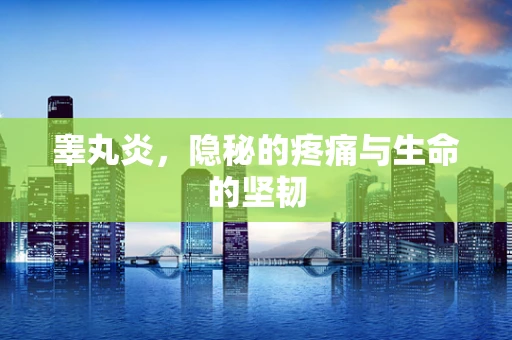 睾丸炎，隐秘的疼痛与生命的坚韧