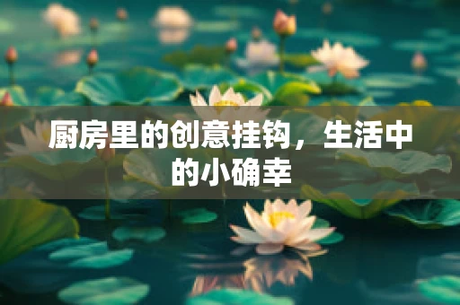 厨房里的创意挂钩，生活中的小确幸