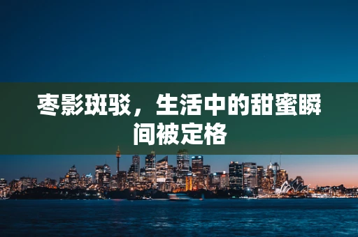 枣影斑驳，生活中的甜蜜瞬间被定格