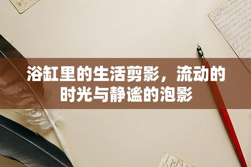 浴缸里的生活剪影，流动的时光与静谧的泡影