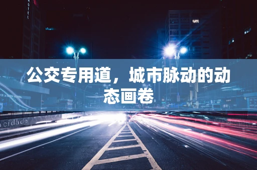 公交专用道，城市脉动的动态画卷