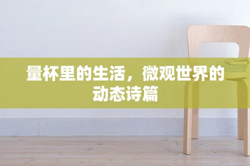 量杯里的生活，微观世界的动态诗篇