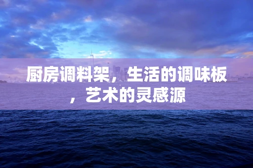 厨房调料架，生活的调味板，艺术的灵感源