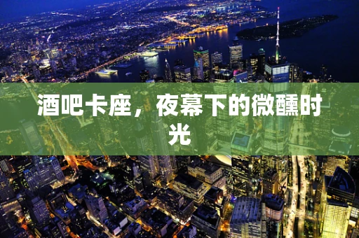 酒吧卡座，夜幕下的微醺时光