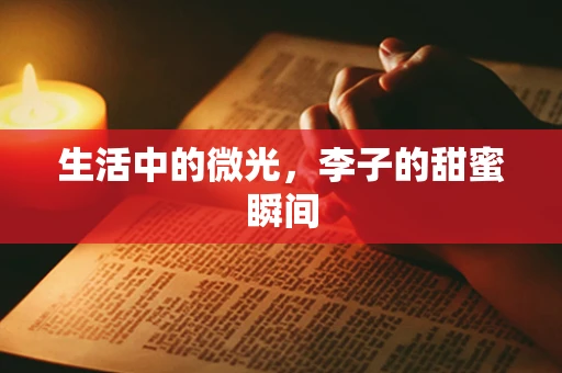 生活中的微光，李子的甜蜜瞬间