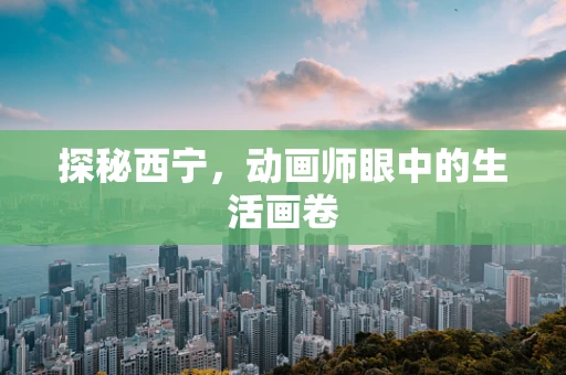 探秘西宁，动画师眼中的生活画卷