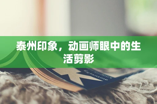 泰州印象，动画师眼中的生活剪影