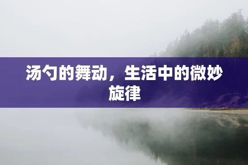 汤勺的舞动，生活中的微妙旋律
