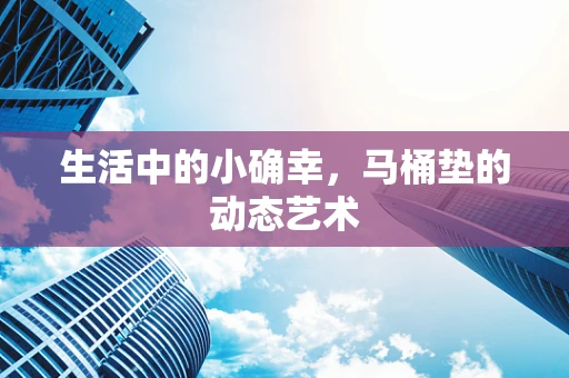 生活中的小确幸，马桶垫的动态艺术