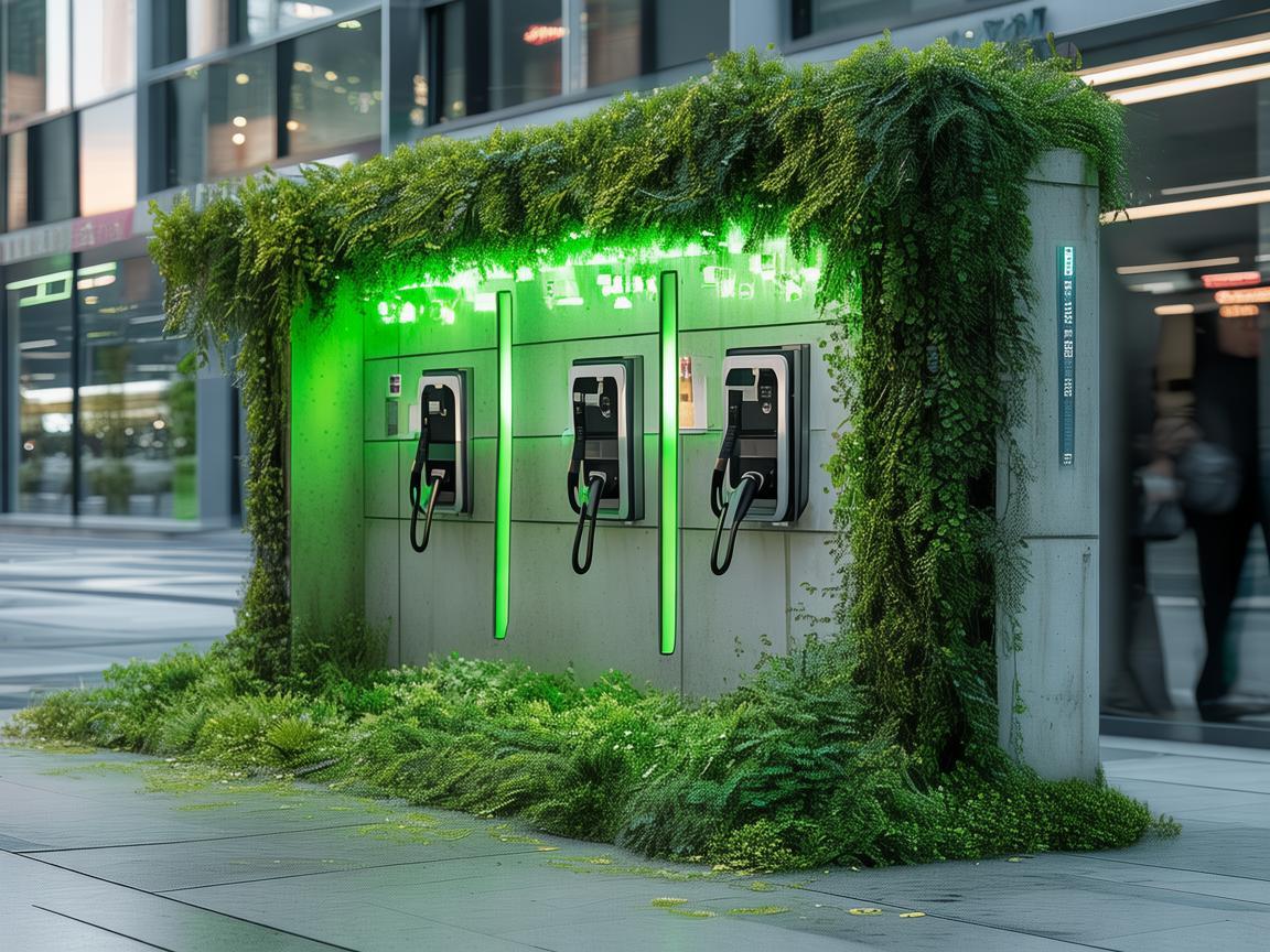 电动汽车充电站，城市脉动的绿色节点