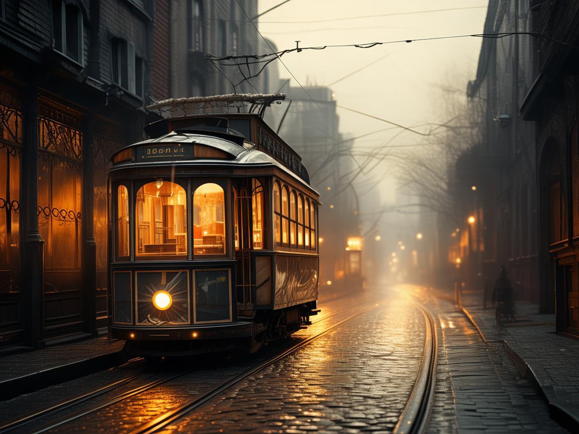 穿越时光的电车轨迹，有轨电车的城市记忆