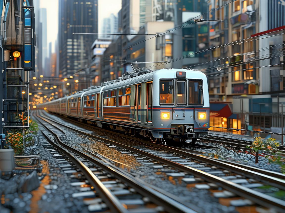 穿越时光的单轨列车，城市生活的流动画卷