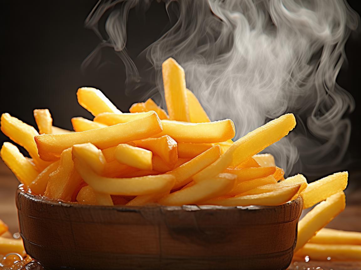 炸薯条的诱惑，生活瞬间的动态定格