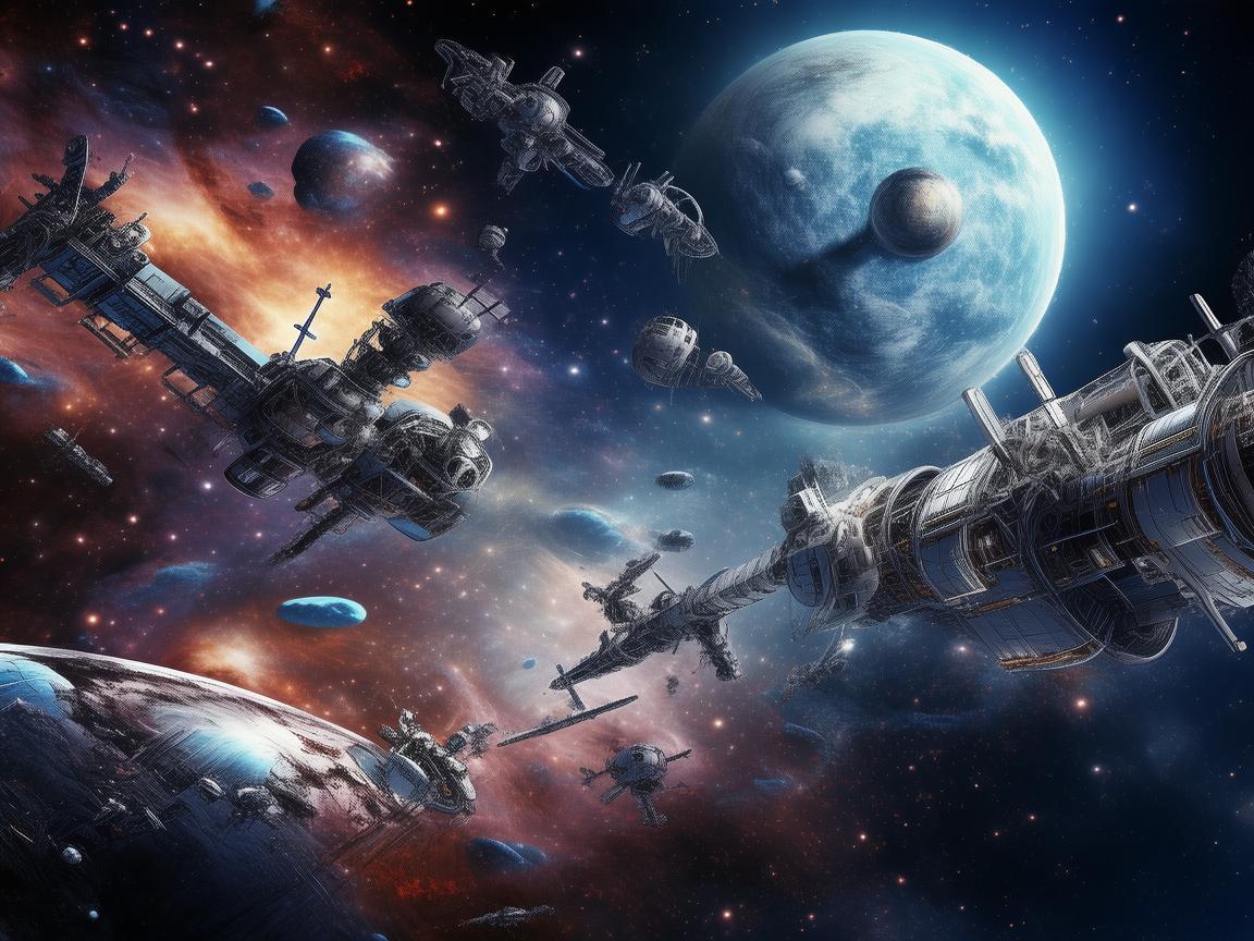 探索宇宙奥秘，太空工程的视觉盛宴